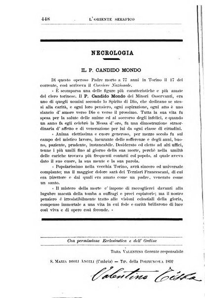 L'oriente serafico bollettino ufficiale per la celebrazione del VII centenario del Terz'Ordine Francescano