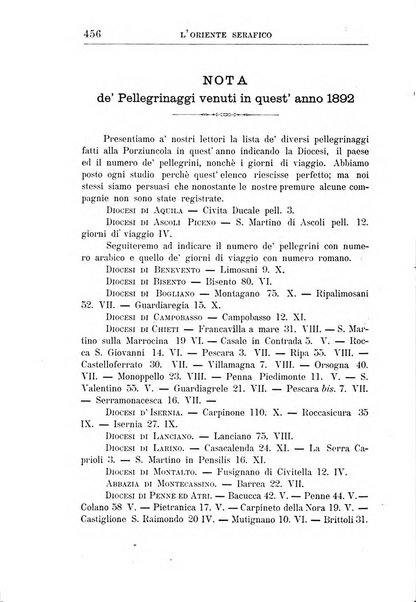 L'oriente serafico bollettino ufficiale per la celebrazione del VII centenario del Terz'Ordine Francescano