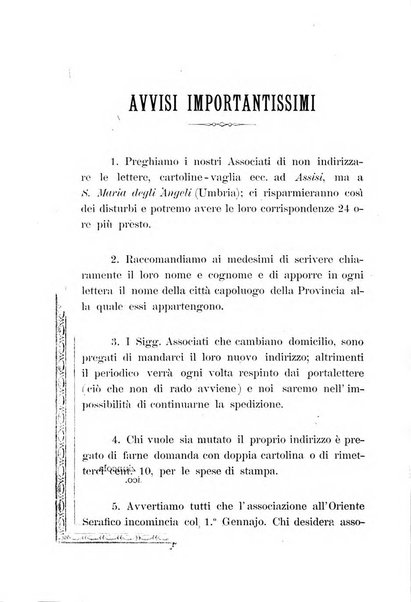 L'oriente serafico bollettino ufficiale per la celebrazione del VII centenario del Terz'Ordine Francescano