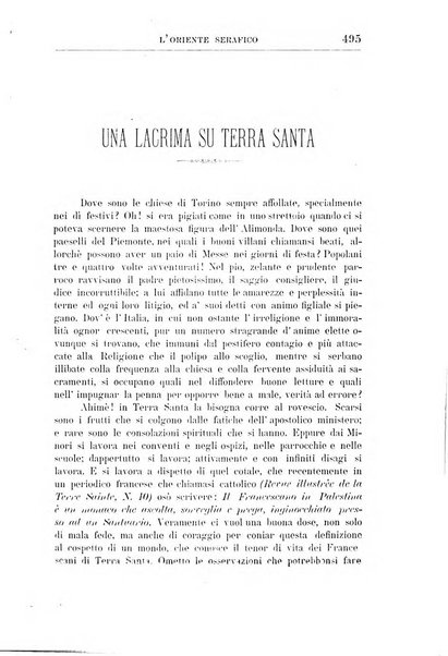 L'oriente serafico bollettino ufficiale per la celebrazione del VII centenario del Terz'Ordine Francescano