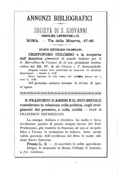 L'oriente serafico bollettino ufficiale per la celebrazione del VII centenario del Terz'Ordine Francescano