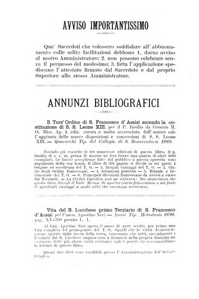 L'oriente serafico bollettino ufficiale per la celebrazione del VII centenario del Terz'Ordine Francescano