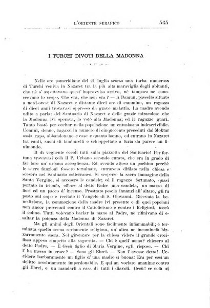 L'oriente serafico bollettino ufficiale per la celebrazione del VII centenario del Terz'Ordine Francescano