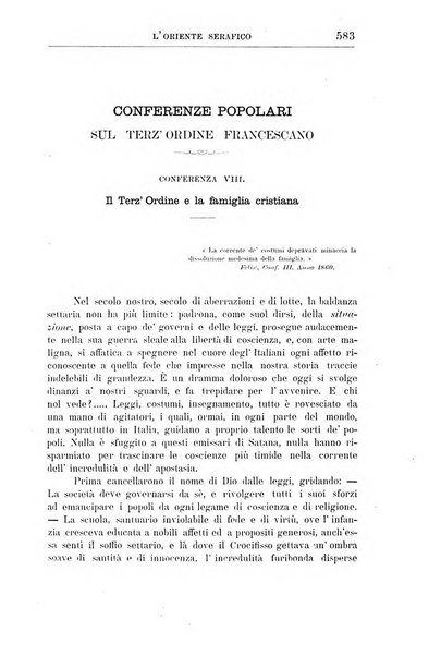 L'oriente serafico bollettino ufficiale per la celebrazione del VII centenario del Terz'Ordine Francescano