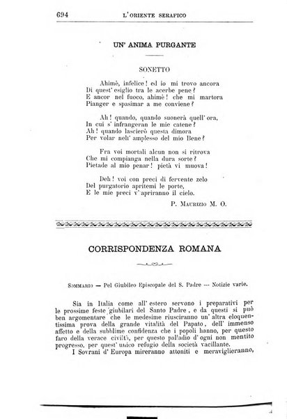 L'oriente serafico bollettino ufficiale per la celebrazione del VII centenario del Terz'Ordine Francescano