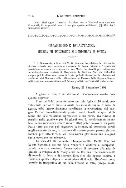 L'oriente serafico bollettino ufficiale per la celebrazione del VII centenario del Terz'Ordine Francescano