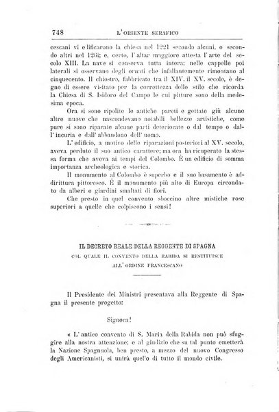 L'oriente serafico bollettino ufficiale per la celebrazione del VII centenario del Terz'Ordine Francescano