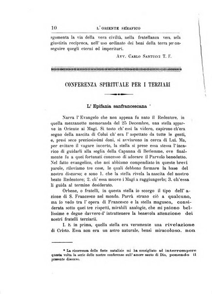 L'oriente serafico bollettino ufficiale per la celebrazione del VII centenario del Terz'Ordine Francescano