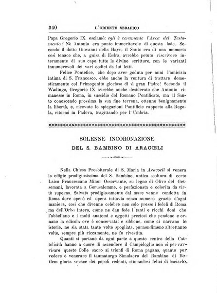 L'oriente serafico bollettino ufficiale per la celebrazione del VII centenario del Terz'Ordine Francescano