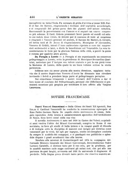 L'oriente serafico bollettino ufficiale per la celebrazione del VII centenario del Terz'Ordine Francescano