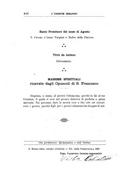 L'oriente serafico bollettino ufficiale per la celebrazione del VII centenario del Terz'Ordine Francescano