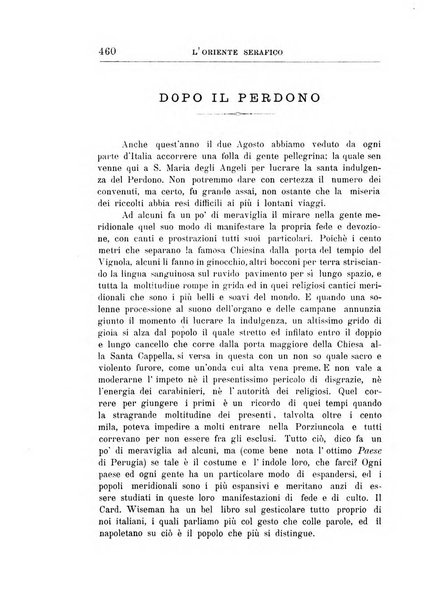 L'oriente serafico bollettino ufficiale per la celebrazione del VII centenario del Terz'Ordine Francescano