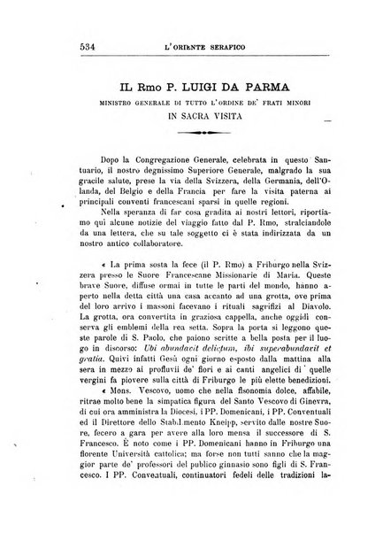 L'oriente serafico bollettino ufficiale per la celebrazione del VII centenario del Terz'Ordine Francescano