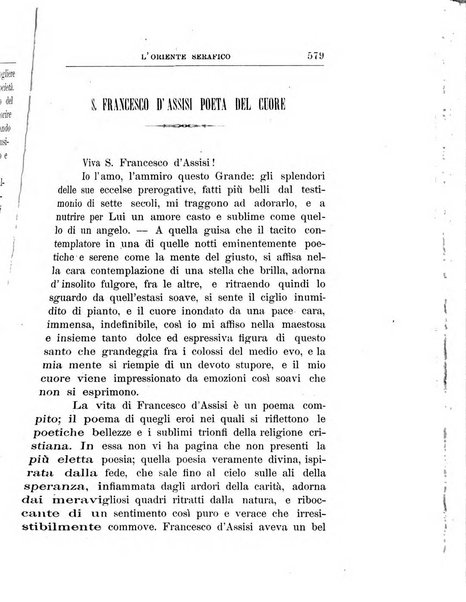 L'oriente serafico bollettino ufficiale per la celebrazione del VII centenario del Terz'Ordine Francescano