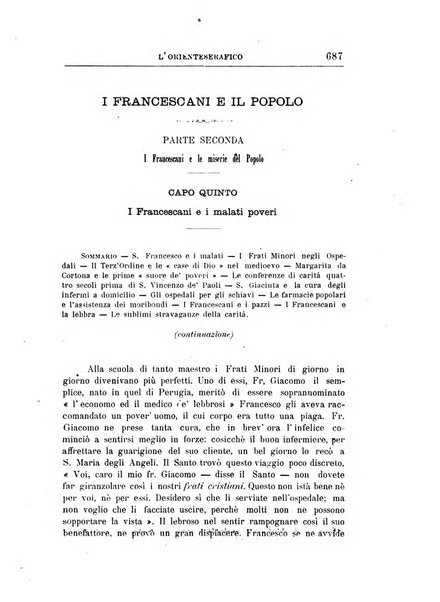 L'oriente serafico bollettino ufficiale per la celebrazione del VII centenario del Terz'Ordine Francescano