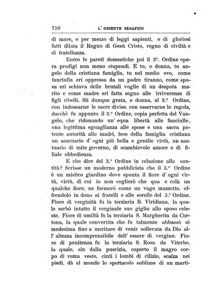 L'oriente serafico bollettino ufficiale per la celebrazione del VII centenario del Terz'Ordine Francescano