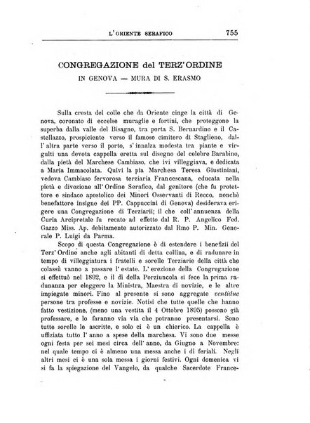 L'oriente serafico bollettino ufficiale per la celebrazione del VII centenario del Terz'Ordine Francescano