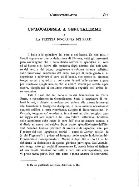 L'oriente serafico bollettino ufficiale per la celebrazione del VII centenario del Terz'Ordine Francescano