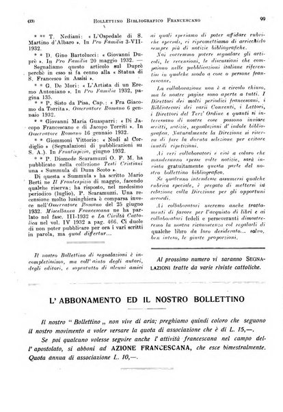 Bollettino storico-bibliografico francescano