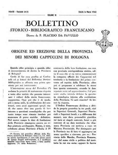 Bollettino storico-bibliografico francescano