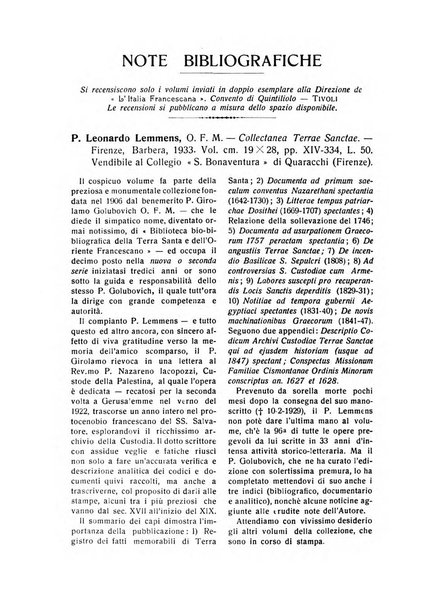 L'Italia francescana rivista trimestrale di cultura francescana