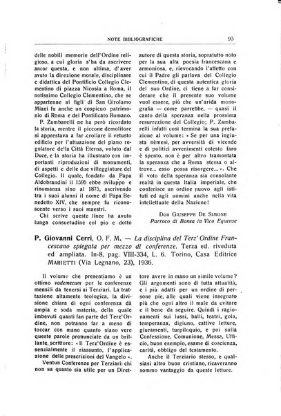 L'Italia francescana rivista trimestrale di cultura francescana