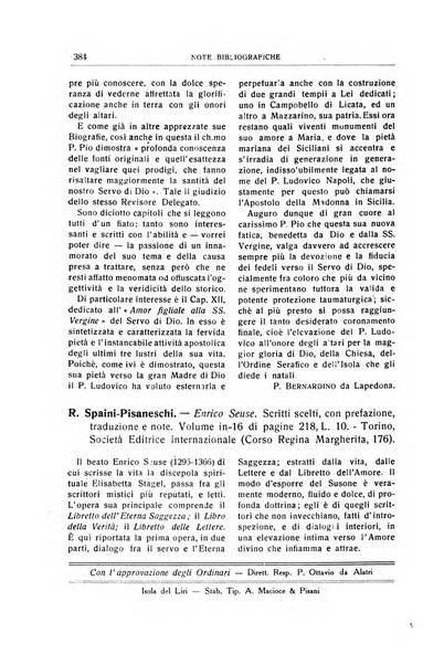 L'Italia francescana rivista trimestrale di cultura francescana