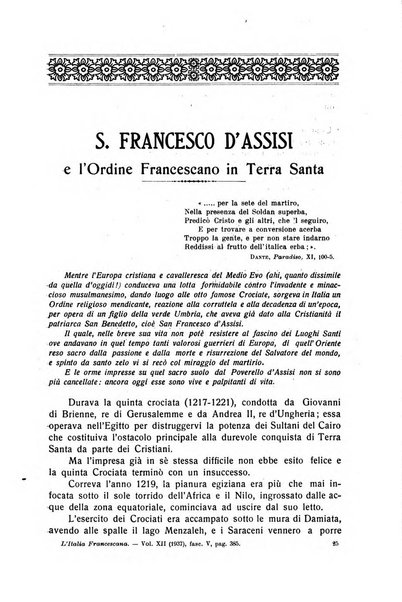 L'Italia francescana rivista trimestrale di cultura francescana