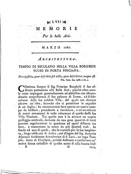 Memorie per le belle arti