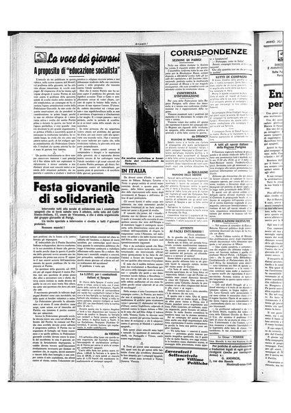 Avanti! : Bollettino del Partito socialista italiano