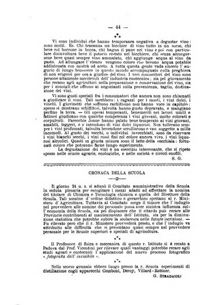 La rivista periodico della R. Scuola di Viticoltura e di Enologia di Conegliano