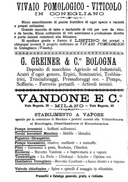 La rivista periodico della R. Scuola di Viticoltura e di Enologia di Conegliano