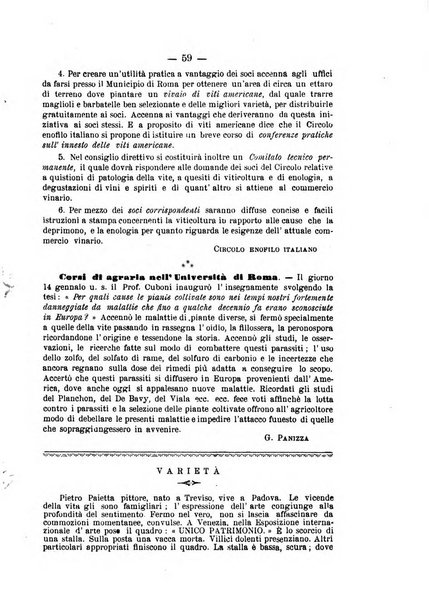 La rivista periodico della R. Scuola di Viticoltura e di Enologia di Conegliano