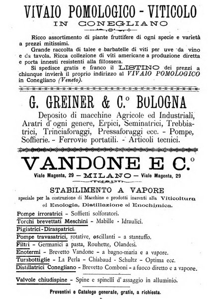 La rivista periodico della R. Scuola di Viticoltura e di Enologia di Conegliano