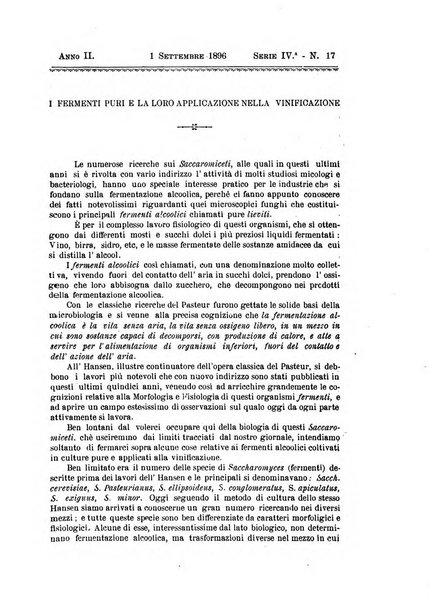 La rivista periodico della R. Scuola di Viticoltura e di Enologia di Conegliano