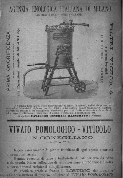 La rivista periodico della R. Scuola di Viticoltura e di Enologia di Conegliano