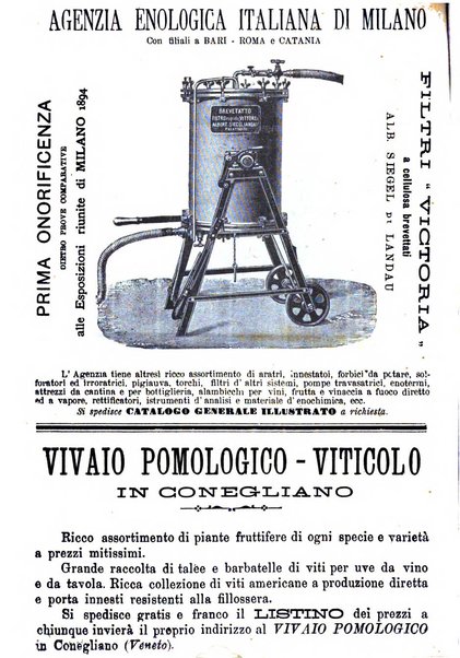 La rivista periodico della R. Scuola di Viticoltura e di Enologia di Conegliano