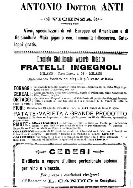 La rivista periodico della R. Scuola di Viticoltura e di Enologia di Conegliano