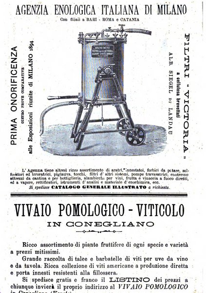 La rivista periodico della R. Scuola di Viticoltura e di Enologia di Conegliano