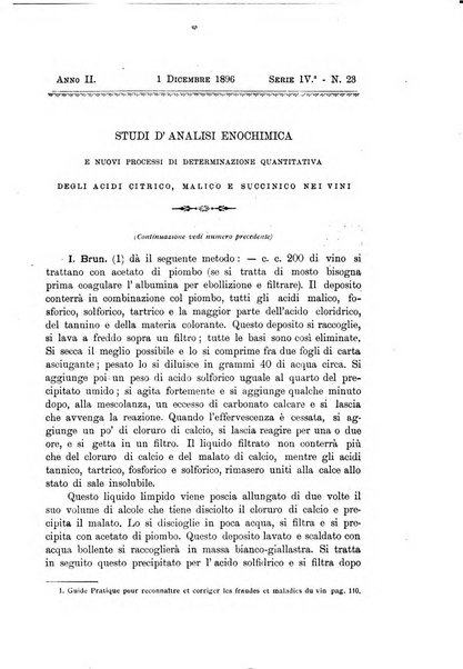 La rivista periodico della R. Scuola di Viticoltura e di Enologia di Conegliano