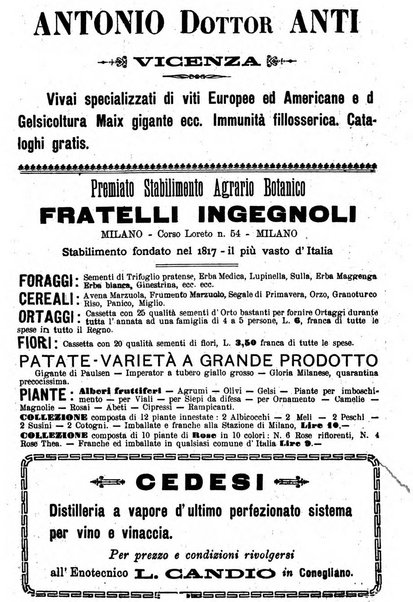 La rivista periodico della R. Scuola di Viticoltura e di Enologia di Conegliano