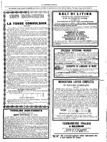 Riforma medica giornale internazionale quotidiano di medicina, chirurgia, farmacia, veterinaria e scienze affini