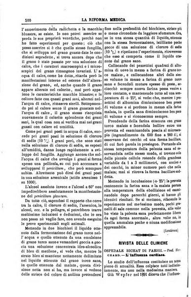 Riforma medica giornale internazionale quotidiano di medicina, chirurgia, farmacia, veterinaria e scienze affini