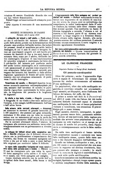 Riforma medica giornale internazionale quotidiano di medicina, chirurgia, farmacia, veterinaria e scienze affini