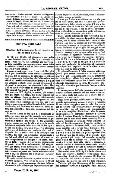 Riforma medica giornale internazionale quotidiano di medicina, chirurgia, farmacia, veterinaria e scienze affini