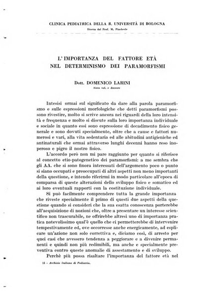 Archivio italiano di pediatria e puericoltura