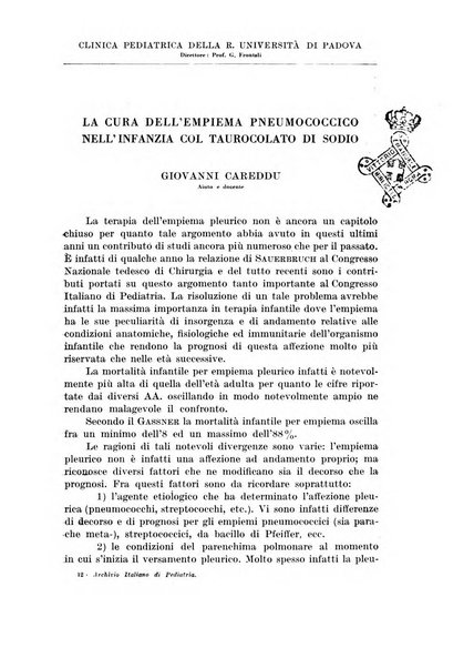 Archivio italiano di pediatria e puericoltura