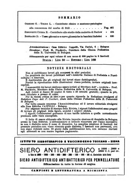 Archivio italiano di pediatria e puericoltura