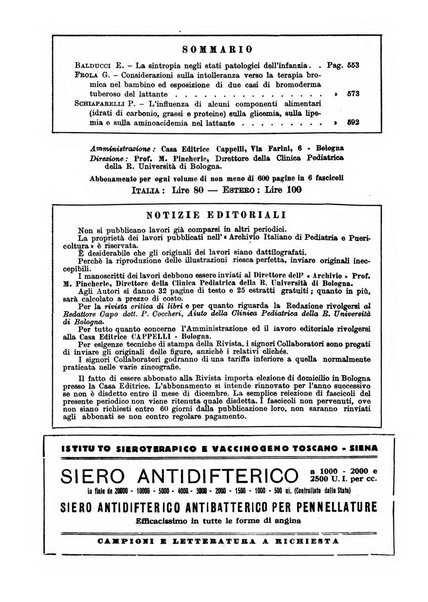 Archivio italiano di pediatria e puericoltura