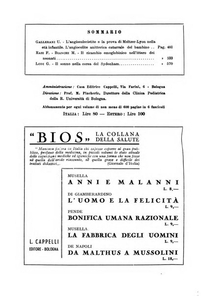 Archivio italiano di pediatria e puericoltura